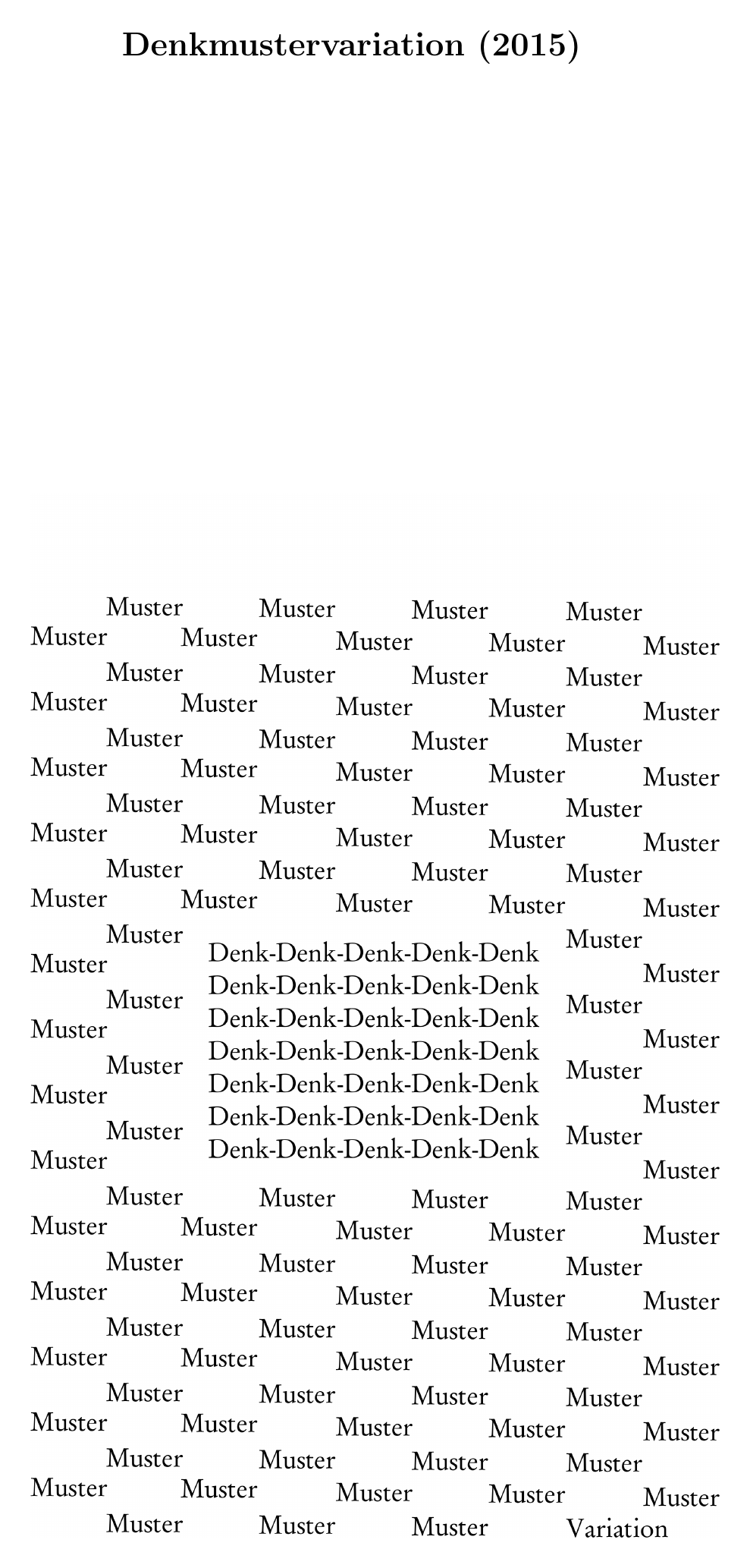 Denkmustervariation — page from “Fische im Bauschutt”